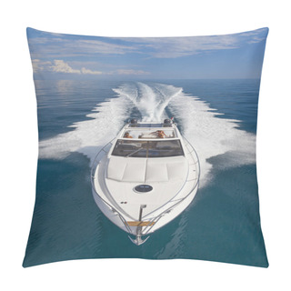 Personality  Motor Boat, Rio Yachts Best Italian Yacht Pillow Covers