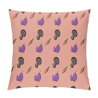 Personality  Colored Background With Different Accessories Pillow Covers