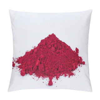 Personality  Carmine Pigment On A White Background Pillow Covers