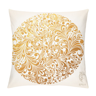 Personality Ornamental Gold Circle Pattern Pillow Covers