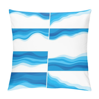 Personality  Abstract Water Wave Design Background Pillow Covers