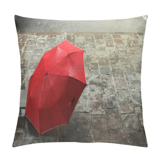 Personality  Red Umbrella Pillow Covers