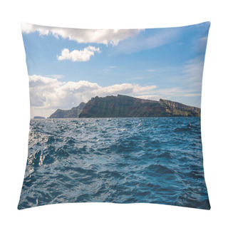 Personality  Sunlight On Tranquil Aegean Sea Near Island In Greece  Pillow Covers