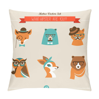 Personality  Cute Fashion Hipster Animals & Pets Pillow Covers