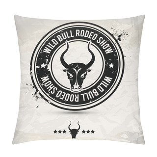 Personality  Alternative Bull Stamp Pillow Covers