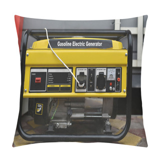 Personality  Yellow Gasoline Electric Generator Pillow Covers