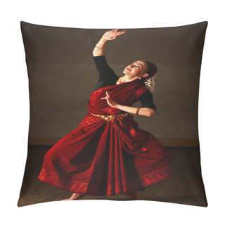 Personality  Exponent Of Bharat Natyam Dance Pillow Covers