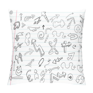 Personality  Arrow Doodles Pillow Covers