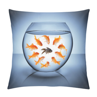 Personality  Black Fish - Diversity Concept, Racism And Isolation Pillow Covers