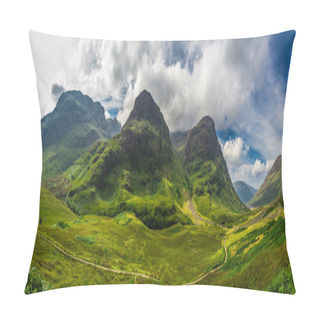 Personality  Big Panorama In In The Scotland Highlands Pillow Covers