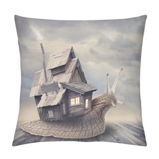 Personality  Snail House Pillow Covers
