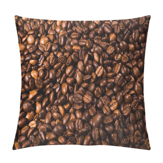 Personality  Full Frame Shot Of Freshly Roasted Coffee Beans Pillow Covers