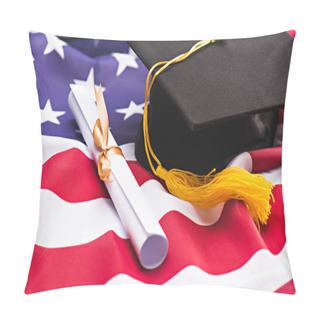 Personality  Graduation Mortarboard And Diploma  Pillow Covers