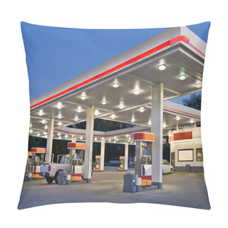 Personality  Retail Gasoline Station And Convenience Store REWORKED Pillow Covers