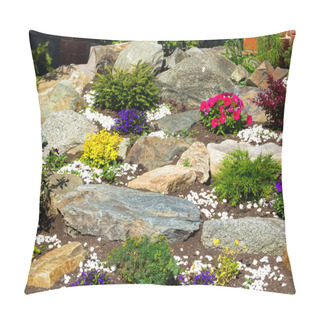 Personality  Bed Flowers And Stones Pillow Covers