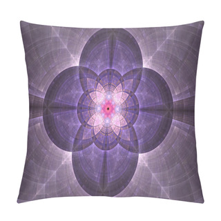Personality  Kaleidoscope Abstract Sacred Geometry. Ethnic Fractal Artwork. Pillow Covers