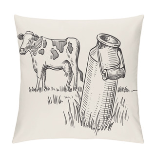 Personality  Milk Cans With Grass Pillow Covers