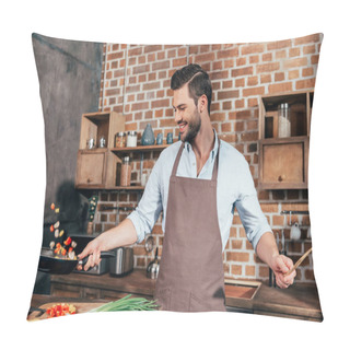 Personality  Young Man Cooking Pillow Covers