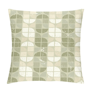Personality  Neutral Tattered Textile Geometric Seamless Pattern, Vector Abst Pillow Covers