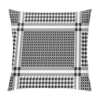 Personality  Arabic Cotton Scarf With Geometric Ornamental Motifs. Pillow Covers