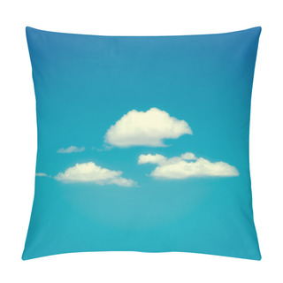 Personality  Retro Tone Background With Clouds Pillow Covers