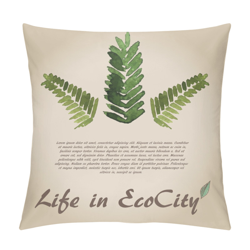 Personality  eco leaf 4 pillow covers