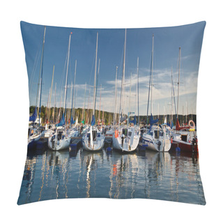 Personality  Boats Reflection In The Lake At Summer Pillow Covers