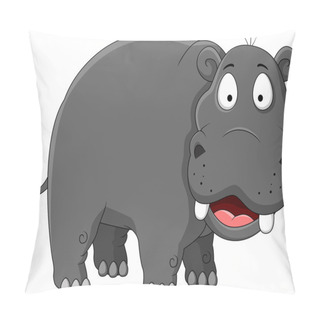Personality  Hippopotamus Cartoon Pillow Covers