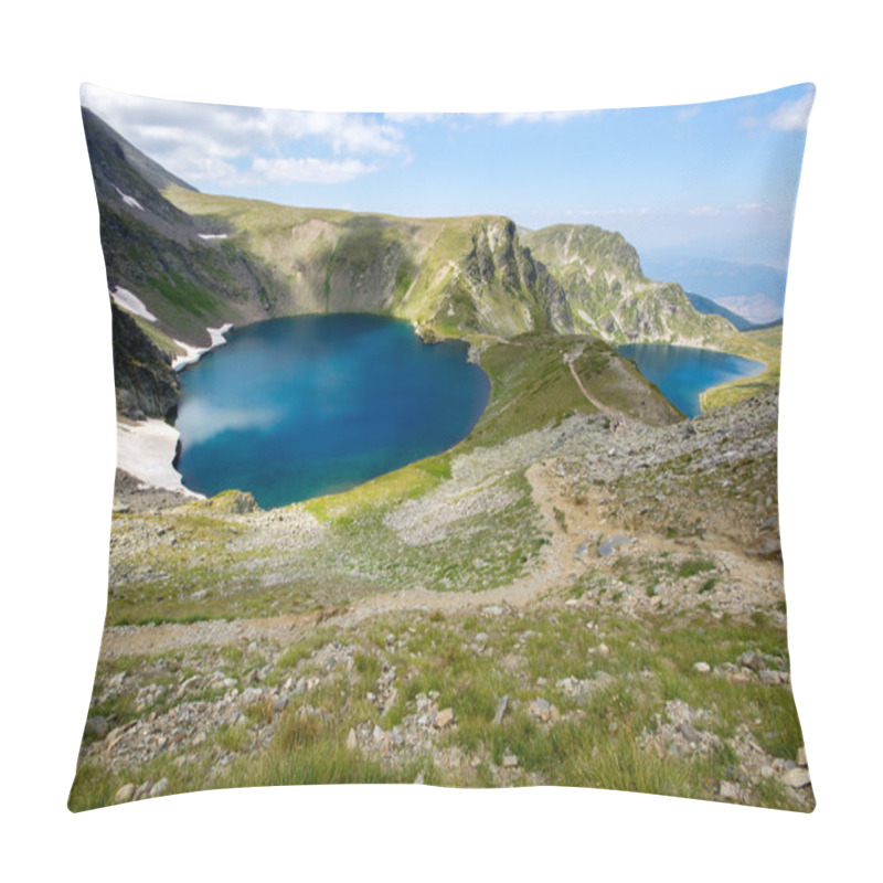 Personality  The Eye and The Kidney Lakes, The Seven Rila Lakes, Rila Mountain pillow covers