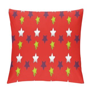 Personality  Colored Background With Different Accessories Pillow Covers