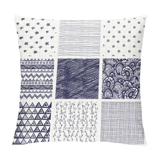 Personality  Pen Drawing Seamless Textures Pillow Covers