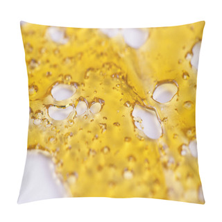 Personality  Cannabis Oil Concentrate Aka Shatter Isolated Pillow Covers