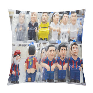 Personality  Caganers In Santa Llucia Fair, Barcelona Pillow Covers