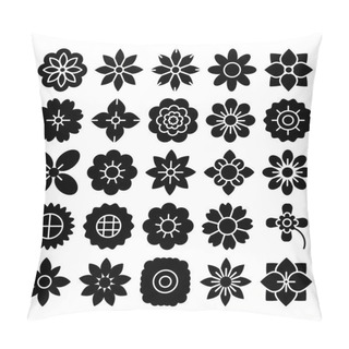 Personality  Florals And Flower Vector Icons Set That Can Be Easily Modified Or Edit  Pillow Covers