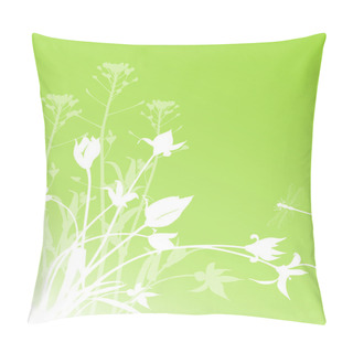 Personality  Abstract Floral Background With Tulips Pillow Covers