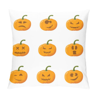 Personality  Cartoon Halloween Pumpkin Set Pillow Covers