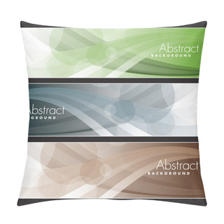 Personality  Set Of Banners. Abstract Background. Eps10 Format. Pillow Covers