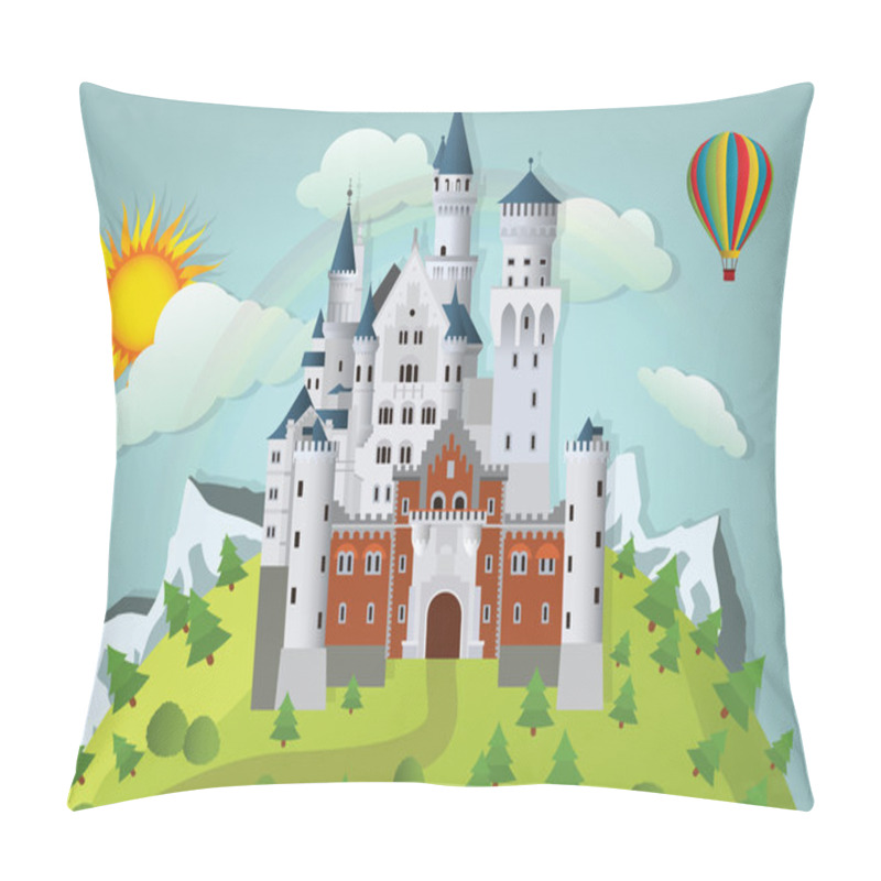 Personality  Fairytale castle pillow covers