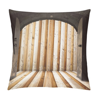 Personality  Opened Church Doors, Behind Wooden Wall Pillow Covers