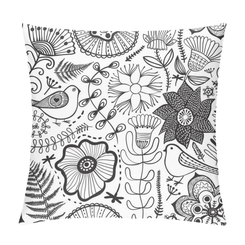 Personality  Spring Floral Background Pillow Covers