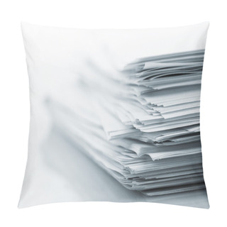 Personality  Stack Of White Papers Pillow Covers