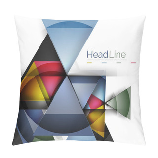 Personality  Triangle Abstract Background Pillow Covers