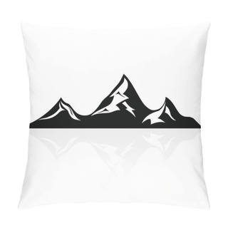 Personality  Mountain Peaks,logo,icon,sign,vector Pillow Covers