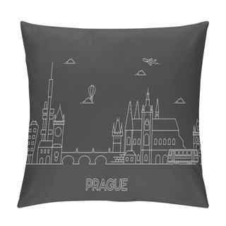 Personality  Prague Skyline, Czech Republic. Pillow Covers