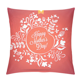 Personality  Happy Mothers Day Lettering Pillow Covers