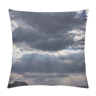 Personality  Stormy Sky Over The City Pillow Covers