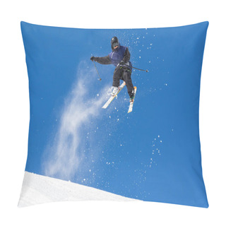 Personality  Acrobatic Jump On Skis Pillow Covers