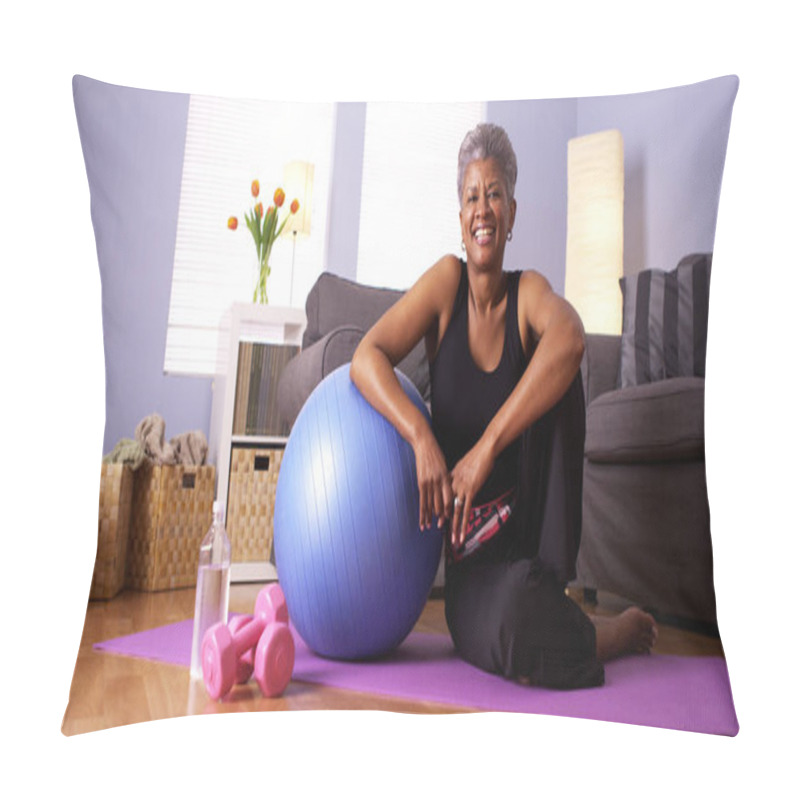 Personality  African Grandmother Happy After Working Out Pillow Covers
