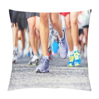 Personality  People Running Marathon Pillow Covers