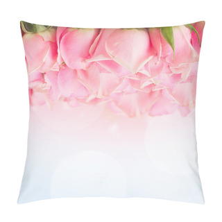 Personality  Border Of  Pink Garden Roses Pillow Covers